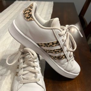 Adidas. Size 3. Cheetah print shoes